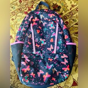 Lands’ End Little Girls Blue/Purple Backpack